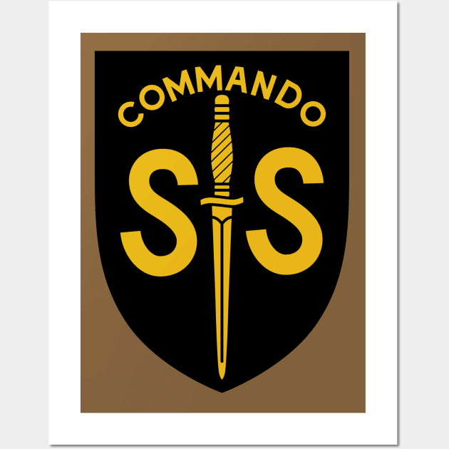 WW2 British Army No2 Commando SAS Badge Wall Art by GRIM GENT